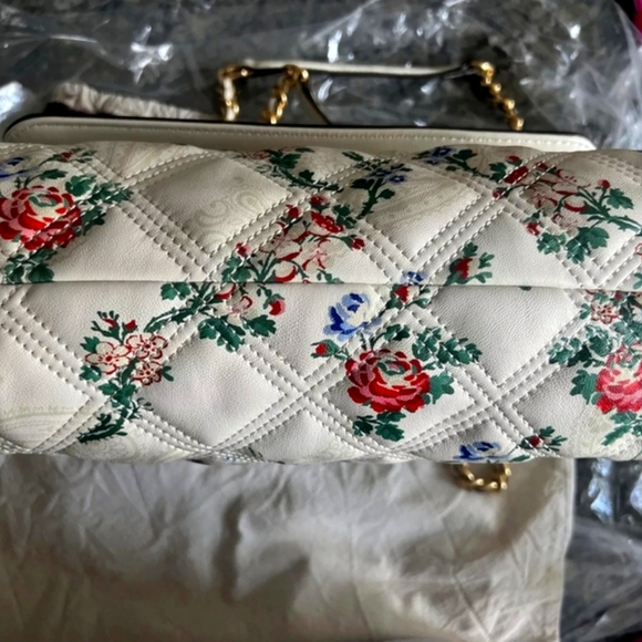 NWT ~Tory Burch Fleming Soft Convertible Shoulder Bag French Paisley Floral - Picture 9 of 12